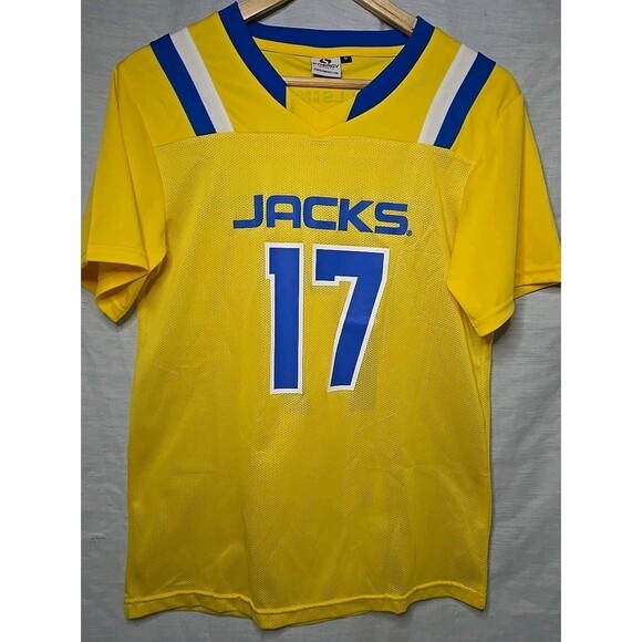 SDSU South Dakota State Jacks Synergy #17 Jersey Shirt, Sz Med, Yellow/Blue - Picture 1 of 8